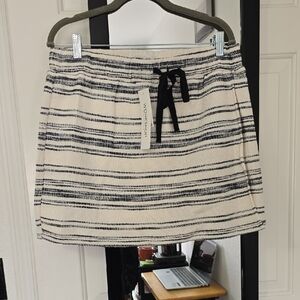 Workshop Striped Black and White Skort NWT